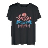 Damen Freche Campside-Schwestern Flamingo Camping T-Shirt