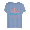 Damen Freche Campside-Schwestern Flamingo Camping T-Shirt