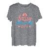 Damen Freche Campside-Schwestern Flamingo Camping T-Shirt