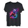 Heulender Wolf Wolf Pop Art Tier Wölfe Abstrakt Wolf Liebhaber T-Shirt