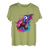 Heulender Wolf Wolf Pop Art Tier Wölfe Abstrakt Wolf Liebhaber T-Shirt