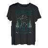 Lustiges Lagerfeuer, das Team-Gebirgslandschaft trinkt T-Shirt