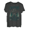 Lustiges Lagerfeuer, das Team-Gebirgslandschaft trinkt T-Shirt