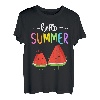 Hello Summer Vacation Eis Wassermelone Eis am Stiel Schule T-Shirt