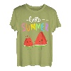 Hello Summer Vacation Eis Wassermelone Eis am Stiel Schule T-Shirt
