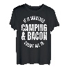 Glamping Glamper Boujee Zelte Camper Camping und Speck T-Shirt