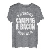 Glamping Glamper Boujee Zelte Camper Camping und Speck T-Shirt