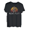 Kentucky Bluegrass Banjo Bear Funny Retro T-Shirt