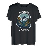 Toyama City, Japan, Verbindung zur Natur, Toyama-Souvenir-Fan T-Shirt