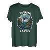 Toyama City, Japan, Verbindung zur Natur, Toyama-Souvenir-Fan T-Shirt