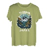 Toyama City, Japan, Verbindung zur Natur, Toyama-Souvenir-Fan T-Shirt