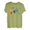 Weltkarte Weltreisender T-Shirt