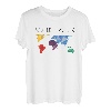 Weltkarte Weltreisender T-Shirt
