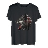 Wolf Grau Tier Abstraktes Wolf Gesicht Wolf Liebhaber Wölfe T-Shirt