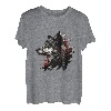 Wolf Grau Tier Abstraktes Wolf Gesicht Wolf Liebhaber Wölfe T-Shirt