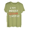EAT SLEEP CAMP Repeat T-Shirt Funny Camping Geschenk Shirt T-Shirt