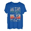 Funny Disc Golf Bigfoot Flying Disc Mountains UFO Alien Fan T-Shirt