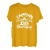 Camping Is My Therapy Zelt Bergwandern Camping Angeln T-Shirt