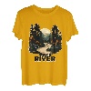 Osage River T-Shirt im minimalistischen Retro-Look River Osage T-Shirt