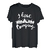 I Love Camping Wandern Outdoor für Kinder Herren Damen T-Shirt