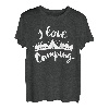 I Love Camping Wandern Outdoor für Kinder Herren Damen T-Shirt