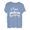 I Love Camping Wandern Outdoor für Kinder Herren Damen T-Shirt