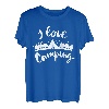 I Love Camping Wandern Outdoor für Kinder Herren Damen T-Shirt
