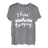 I Love Camping Wandern Outdoor für Kinder Herren Damen T-Shirt