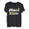 Nature Lover Sonnenblume Pflanze Camper Wanderer Outdoor Liebhaber T-Shirt