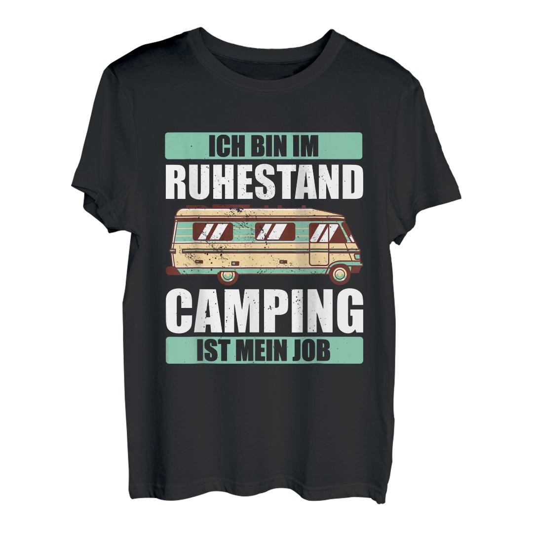 Wohnmobil Camping Spruch Ruhestand Rente T-Shirt