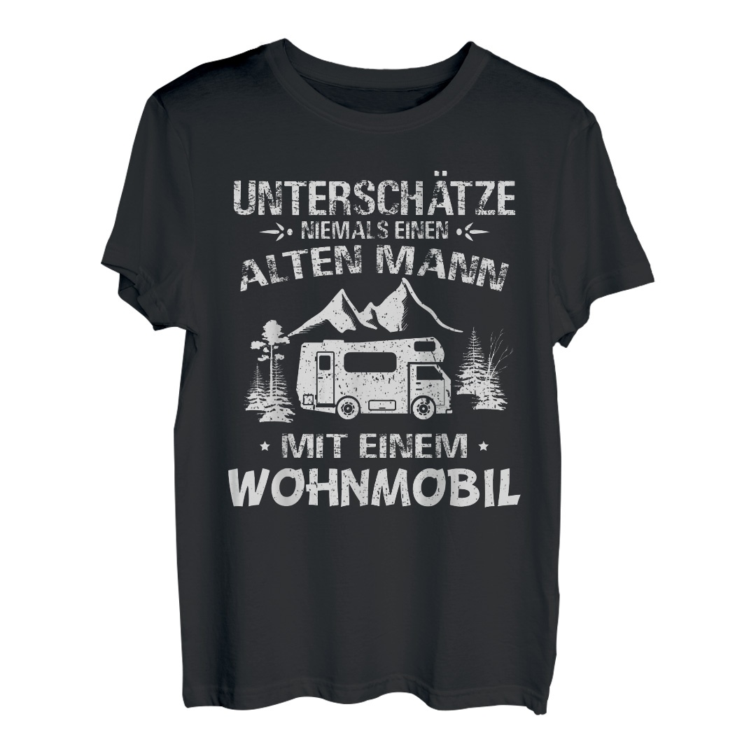 Herren Wohnmobil Camping Womo Camper Liebe - Van Spruch Alter Mann T-Shirt