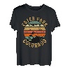 Retro Vintage Camping Wandern Liebhaber, Estes Park Colorado USA T-Shirt
