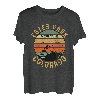 Retro Vintage Camping Wandern Liebhaber, Estes Park Colorado USA T-Shirt