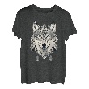 Wolfengesicht Wolf Lover Ornament Abstrakt Tier Wölfe T-Shirt