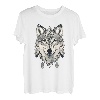 Wolfengesicht Wolf Lover Ornament Abstrakt Tier Wölfe T-Shirt