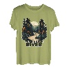 Farmington River T-Shirt im minimalistischen Retro-Look River Farmington T-Shirt
