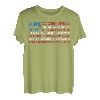 National Parks USA Liste Wort US Map Camping & Wandern T-Shirt