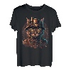 Steampunk Katze Mechanik Viktorianisch Dampfmaschine T-Shirt