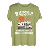 Herren Unterschätze nie einen alten Mann mit einem Wohnmobil Urlaub T-Shirt