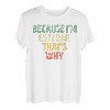 Lustiges personalisiertes Namensshirt Because I'm Esteban That's Why T-Shirt