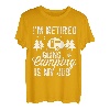 Lustig Ich bin im Ruhestand Campen gehen ist mein Job Ruhestand Camper T-Shirt