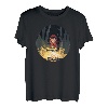 Girl Camping in the Forest Woods, Lagerfeuer T-Shirt