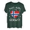 Norwegen Fahne Vintage Norwegische Flagge Herz Norge T-Shirt