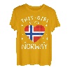 Norwegen Fahne Vintage Norwegische Flagge Herz Norge T-Shirt
