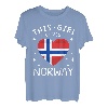 Norwegen Fahne Vintage Norwegische Flagge Herz Norge T-Shirt