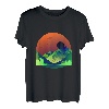 Wandern Landschaft Design Rainbow Mountain T-Shirt