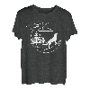 Wolf T-Shirt Mond und Wald Natur Kunst Outdoor-Camping T-Shirt