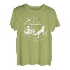 Wolf T-Shirt Mond und Wald Natur Kunst Outdoor-Camping T-Shirt
