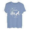 Wolf T-Shirt Mond und Wald Natur Kunst Outdoor-Camping T-Shirt