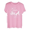 Wolf T-Shirt Mond und Wald Natur Kunst Outdoor-Camping T-Shirt